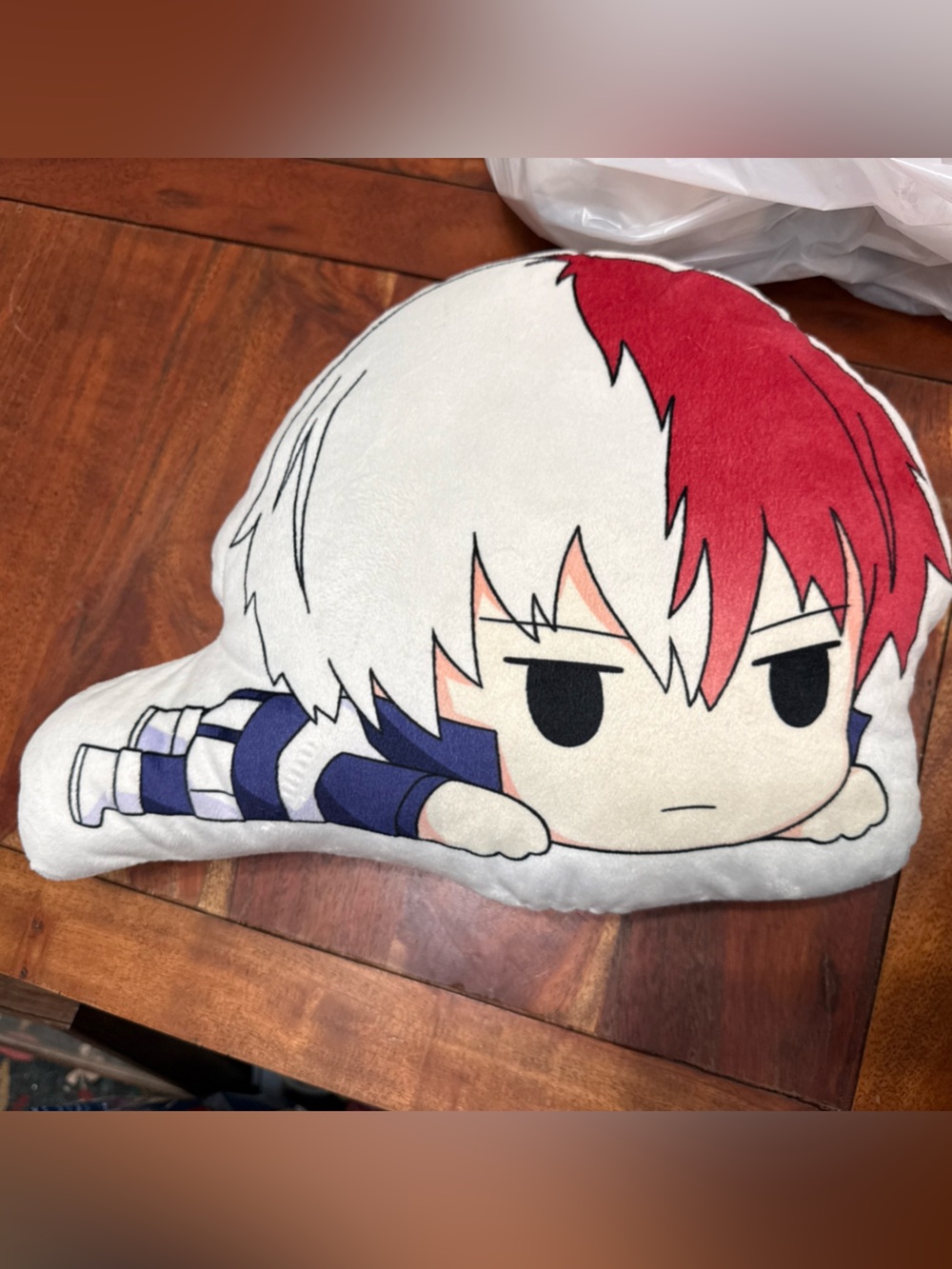 My Hero Academia Shoto Todoroki Plush Pillow Red White Blue Anime Collectible